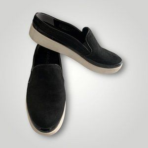 Vionic Size 9 Effortless Suede Shoes Black